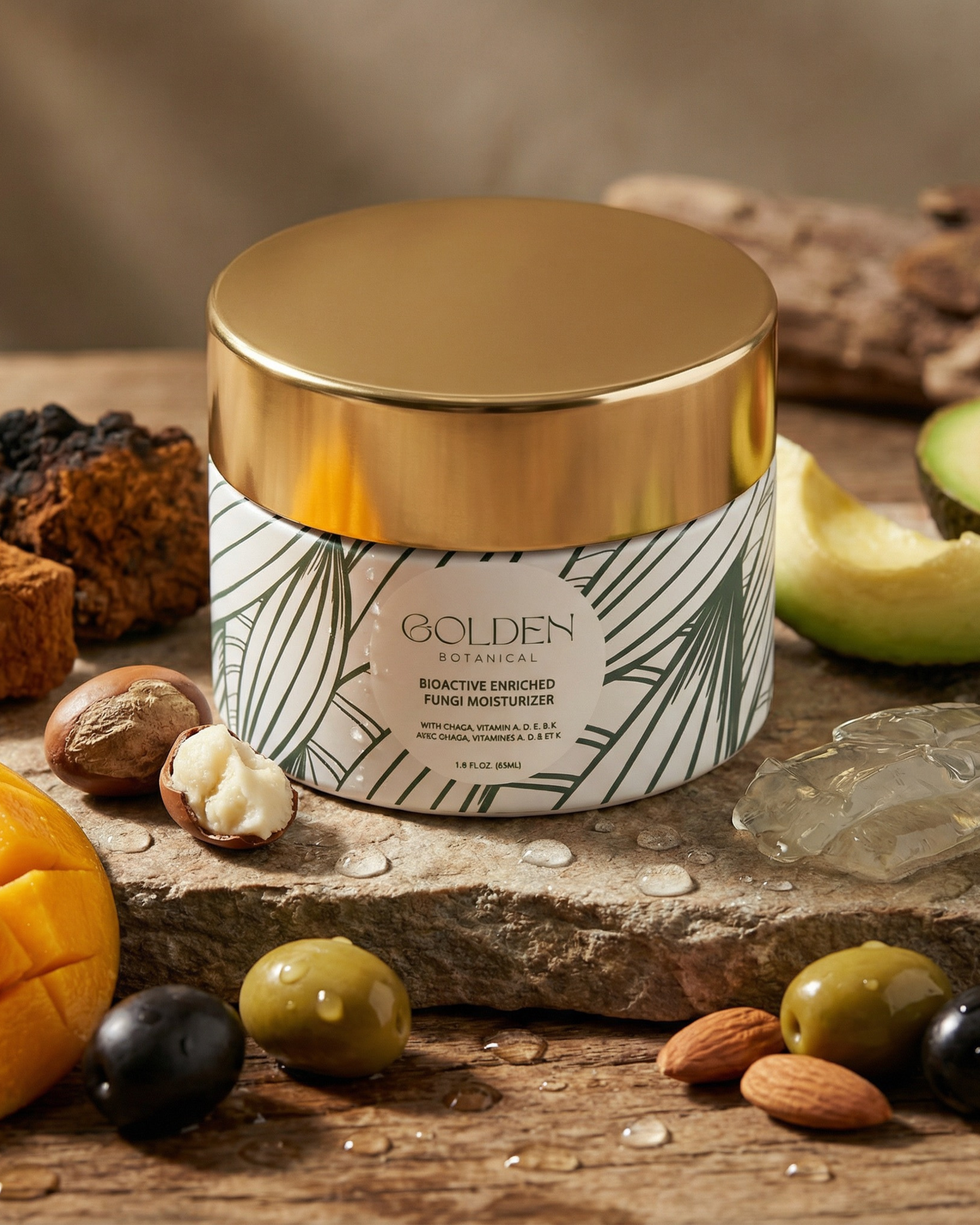 Bioactive Enriched Fungi Moisturizer + Vitamin A, D, E.